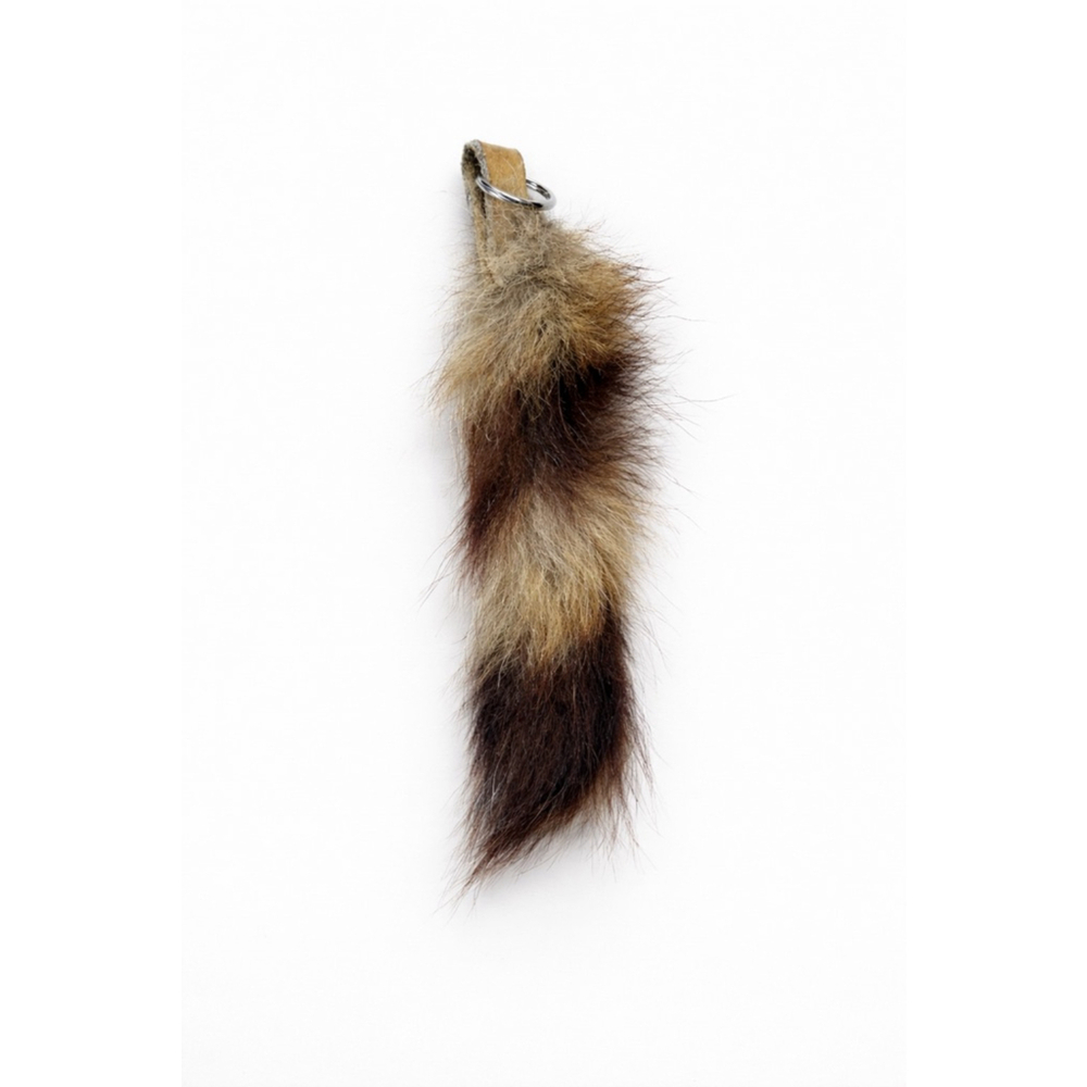 Real Fur Tail Keychain – Vintage Boho Y2K Bag Charm